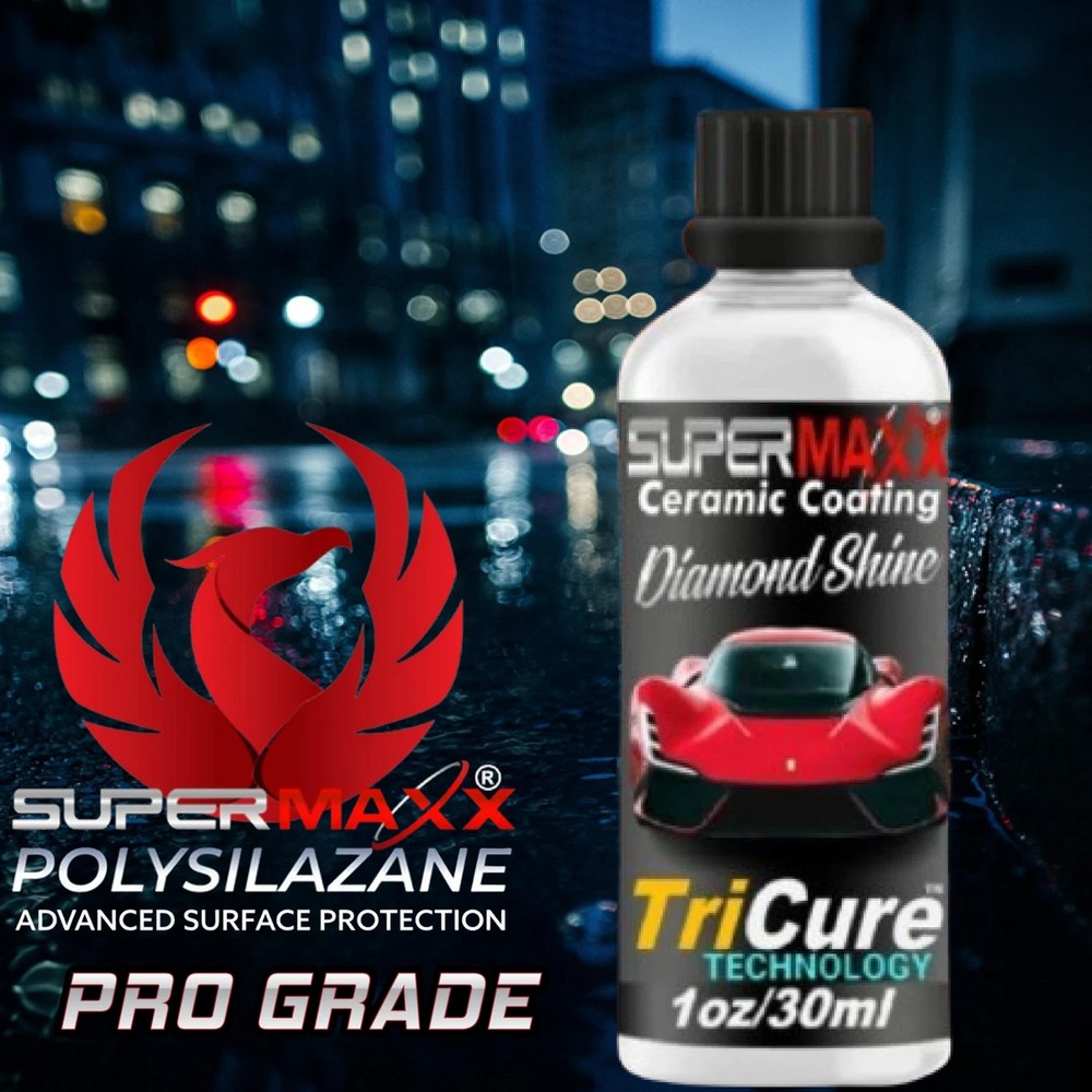 CERAMIC CAR COATING PAINT PROTECTION "HIGH GLOSS" SCRATCH RESISTANT - 30ML "KIT"