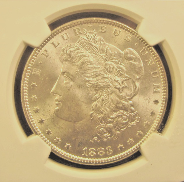 1883 MORGAN DOLLAR NGC MS63 BLAST WHITE NICE ORIGINAL SILVER MINT COIN CERTIFIED