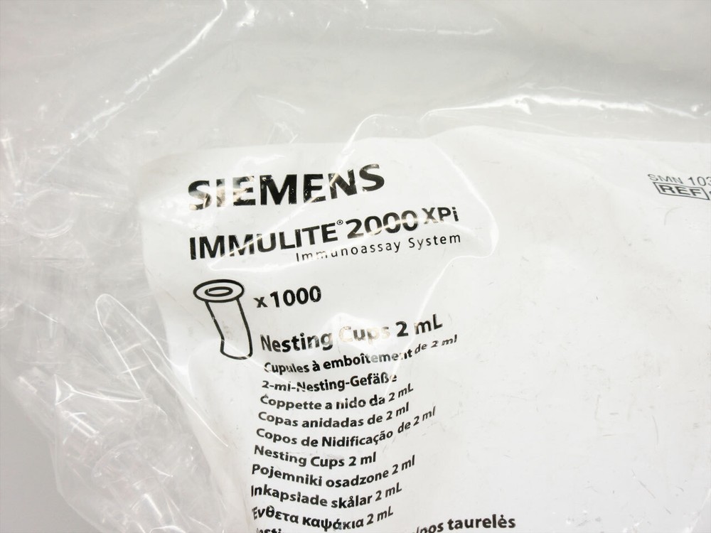 SIEMENS IMMULITE 2000 XPI NESTING CUPS 2ML 10374179