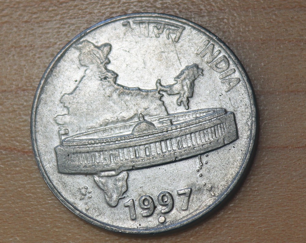 1997 India 50 Paise Noida Mint