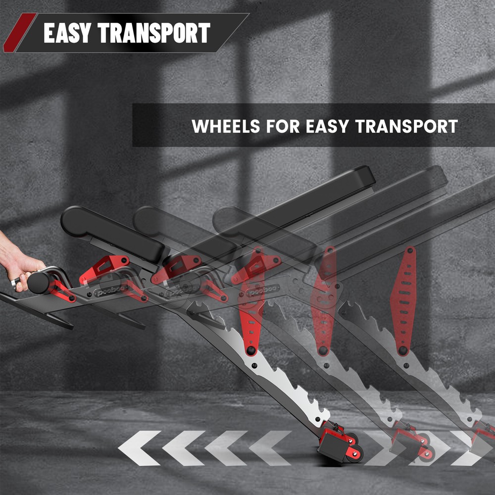 Adjustable Foldable Weight Bench for Home Gym Strength Training Workout Bench