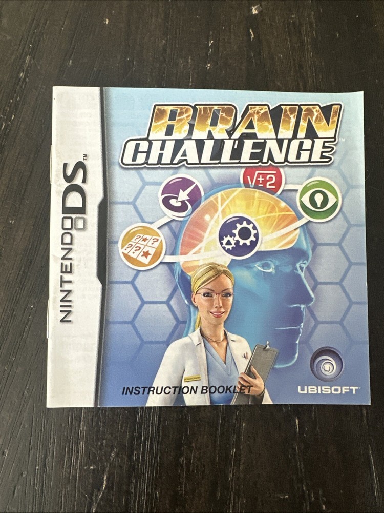 Nintendo DS Manual Only Brain Challenge