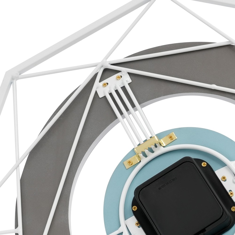 Modern Wall Clock - Silent Battery Powered Analog , Easy Mount