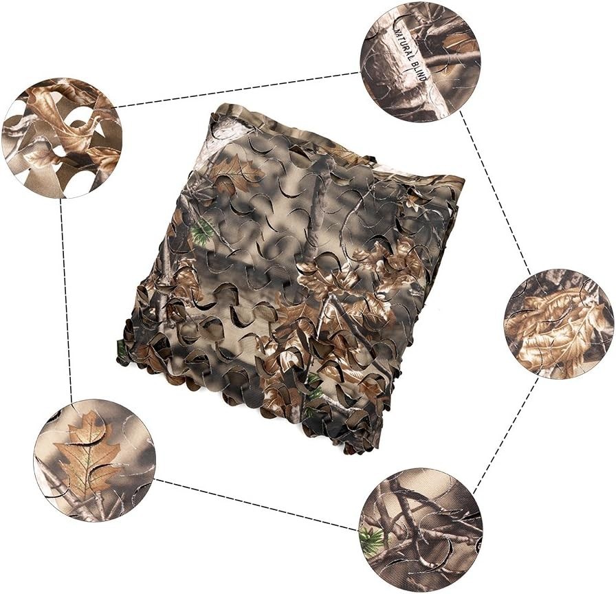 300D Polyester Hunting Camouflage Netting - Versatile 5x6.5ft Stealth Solution