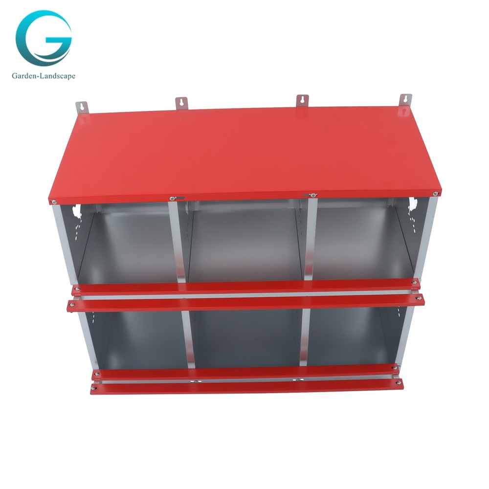 Durable Materials Nesting Box Chicken Laying Boxes 6 Compartment Nesting Boxes
