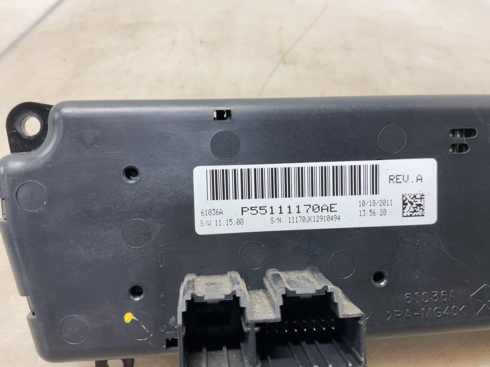 Used A/C Selector Switch fits: 2012 Jeep Wrangler w/automatic temperature contro