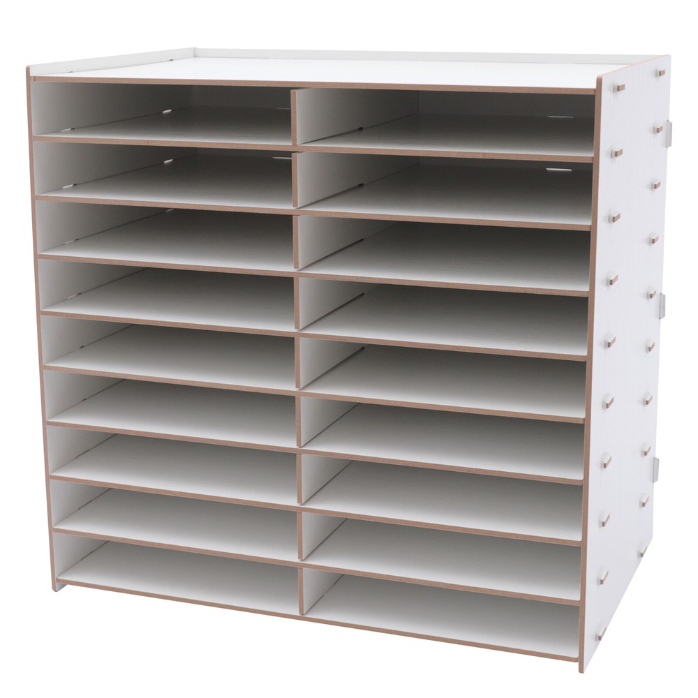 Document Tray Wooden Storage Compartment File Storage Organiser Office Storage
