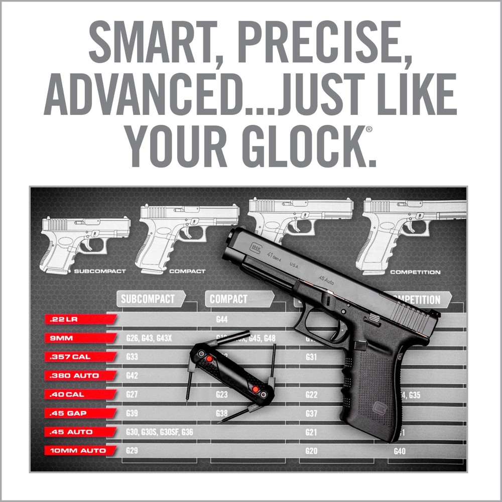 Real Avid 4-in-1 Multitool for Glock | Sight & Punch Tool, Screwdriver AVGLOCK41