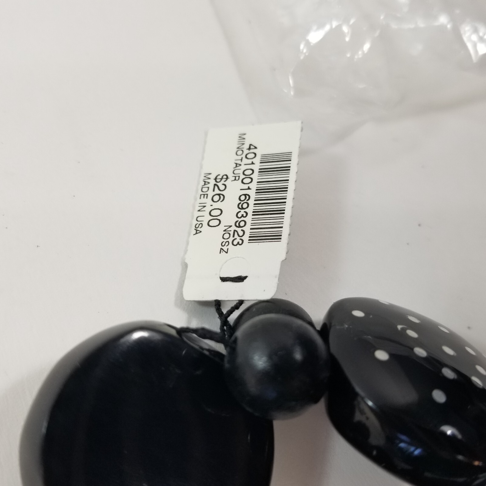 Black Polka Dots Bead Stretch Bracelet Chicos Chico's Minotaur