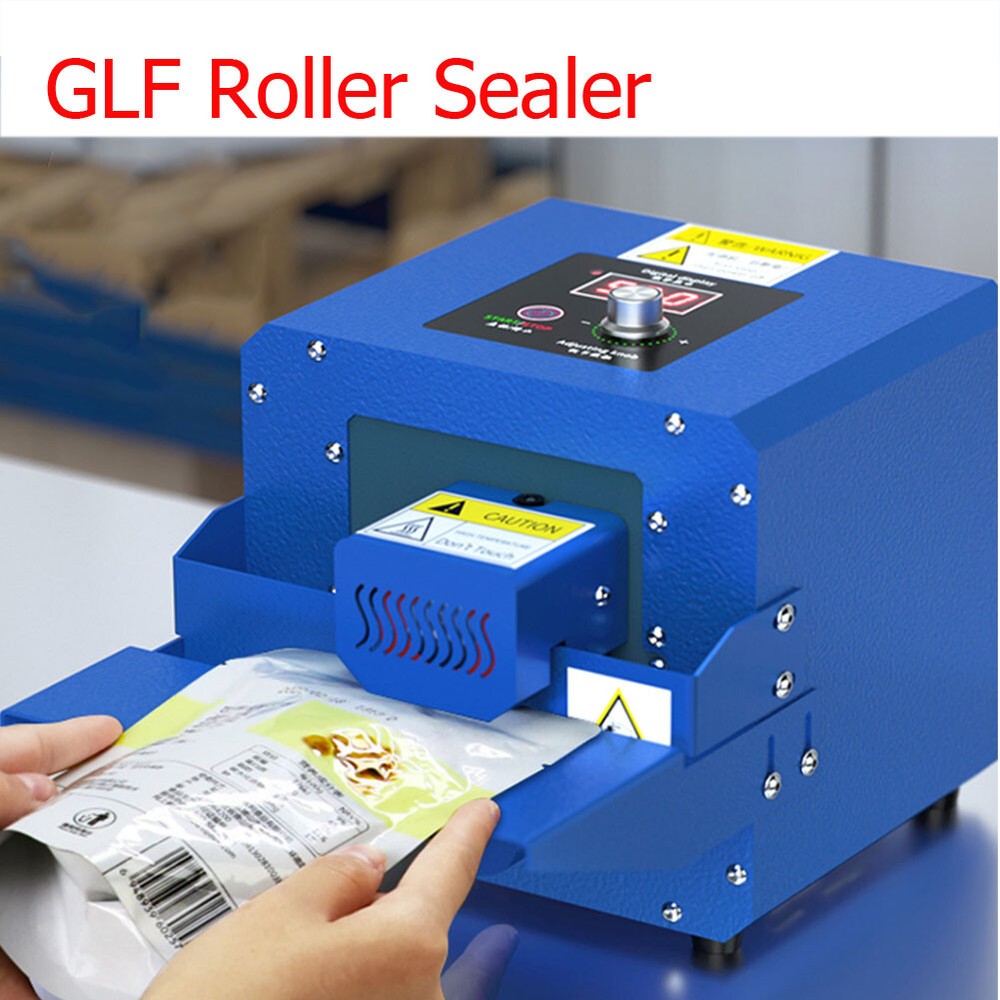 110 Continuous Bag Sealer Roller Sealing Machine Automatic Plastic Bag Sealer