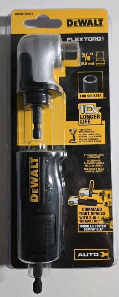 DeWALT DWAMRA38FT FLEXTORQ 3/8" Square Drive Modular Right Angle Attachment