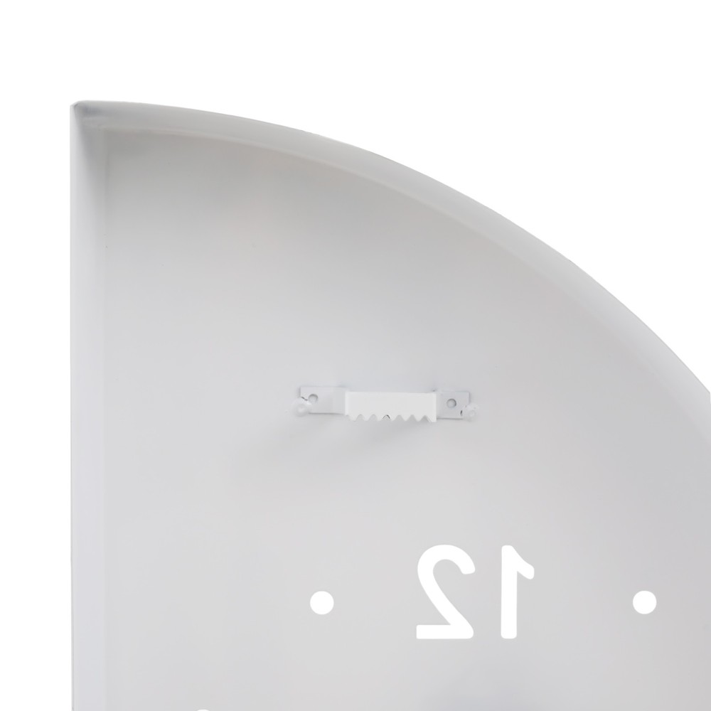 Wall Clock Decoration Double-sided Corner Wall Clock White+black Wall Clock
