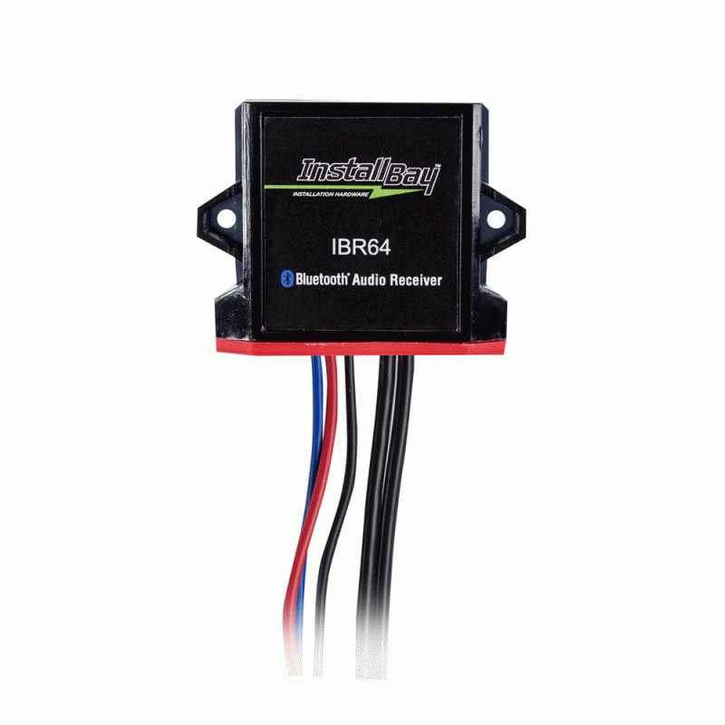 InstallBay IBR64 Bluetooth Audio Receiver Waterproof Wire Harness - Polybag Pack