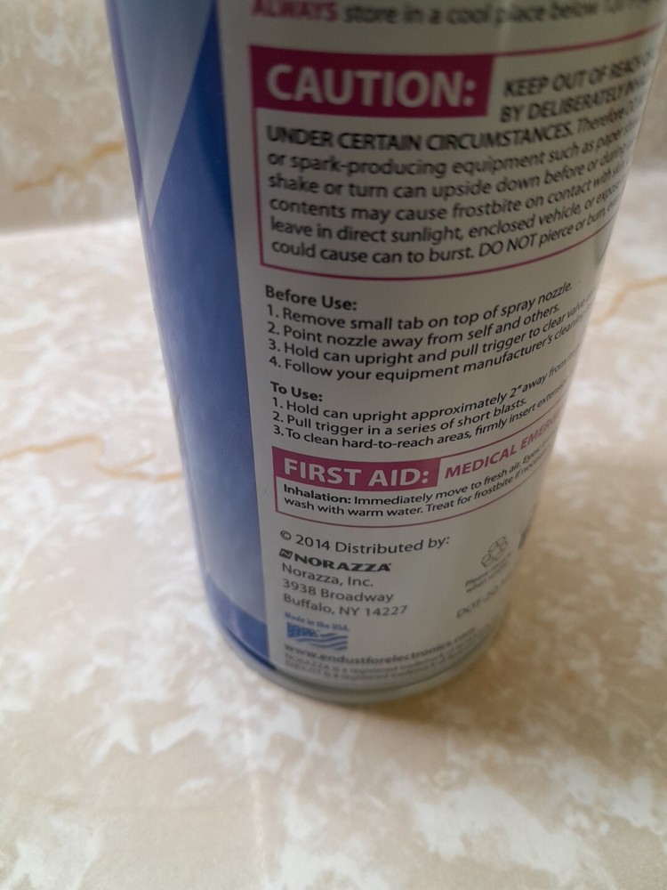 Endust For Electronics Multi Purpose Duster Compressed Air Moisture Free