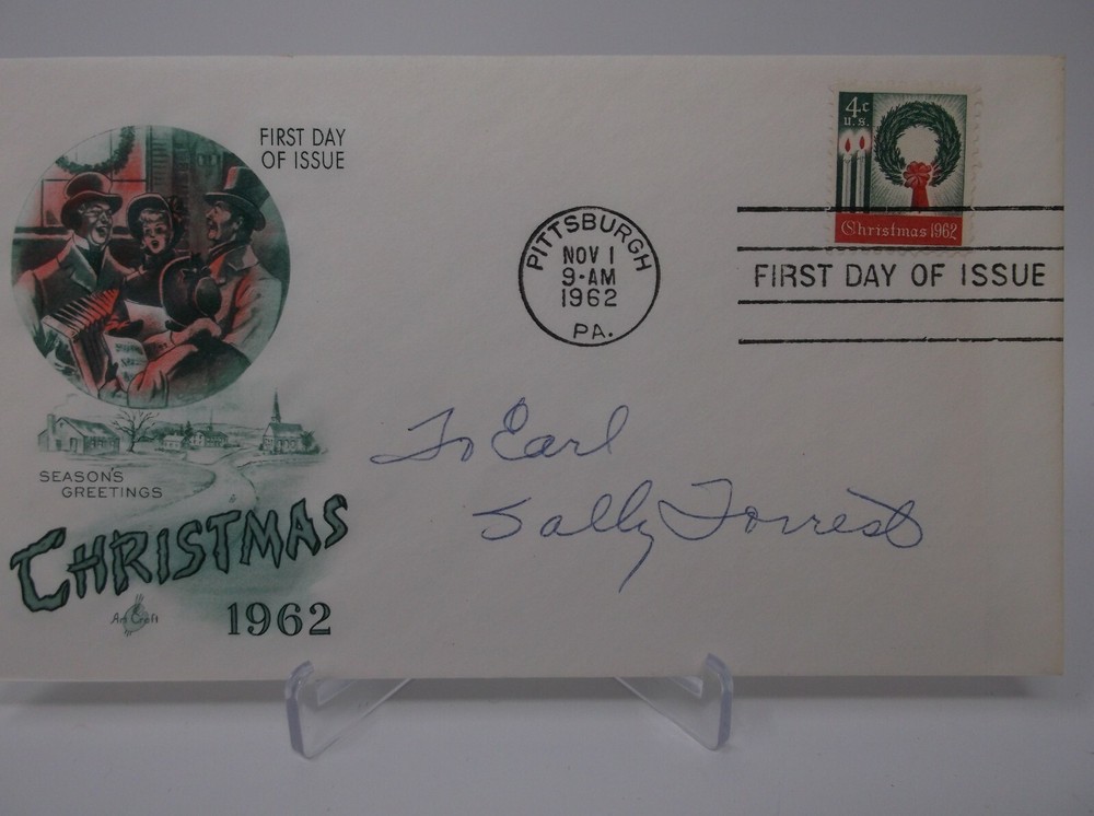 SALLY FORREST Autographed First Day Issue Envelope JSA COA Earl