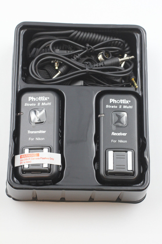Phottix Strato II Multi 5-In-1 Wireless Trigger Set For Nikon Mint Condition