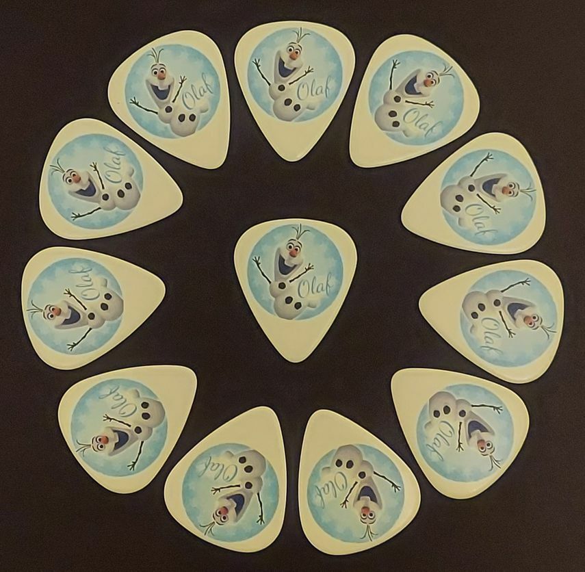 Olaf (Frozen) Guitar Picks (12 picks) - (Buy 2, save 50% on 2nd)