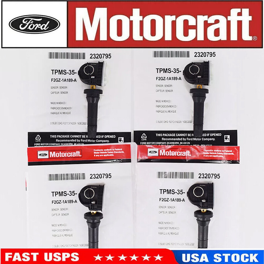 4pcs Genuine Motorcraft OEM TPMS-35 Tire Pressure Sensors For F-150 EDGE MUSTANG