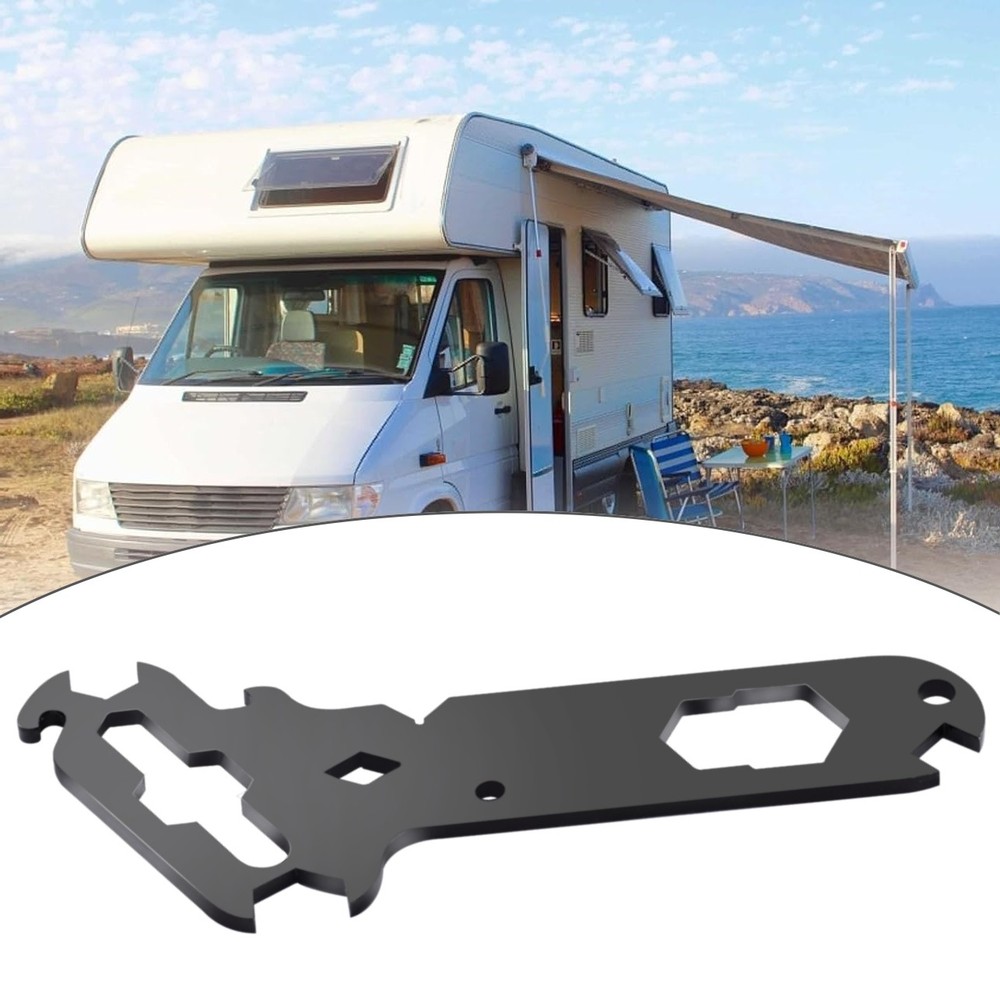 Black Multitool With 14-In-1 Separate Rigger Tools Including Wing Nut Spanner