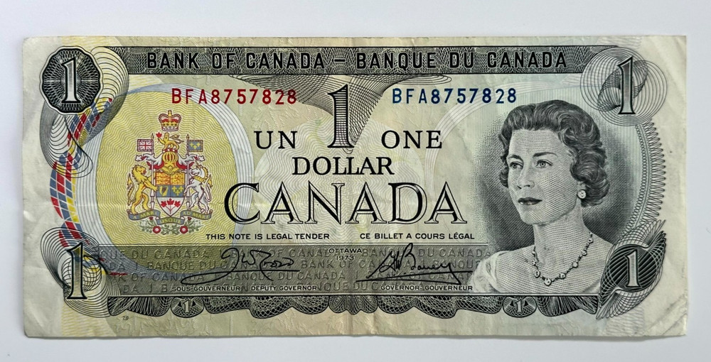 Canada 1973 $1 One Dollar Banknote BFA8757828