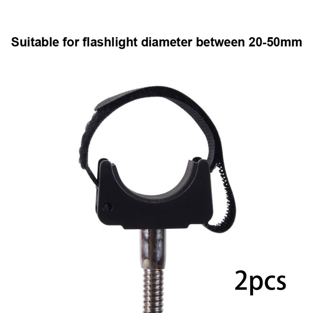 Flashlight Mounting Bracket Torch Mounting Bracket Portable Rubber Black Prof...