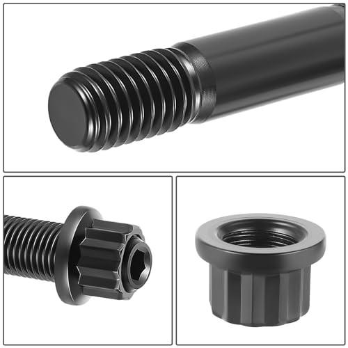 Front 12-Point Cylinder Head Studs Compatible with Windsor Small Block 5.8L