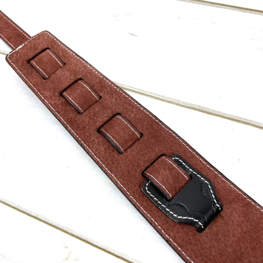 Walker & Williams LCT-21 Handmade Leather Strap Eagle & Feather Design