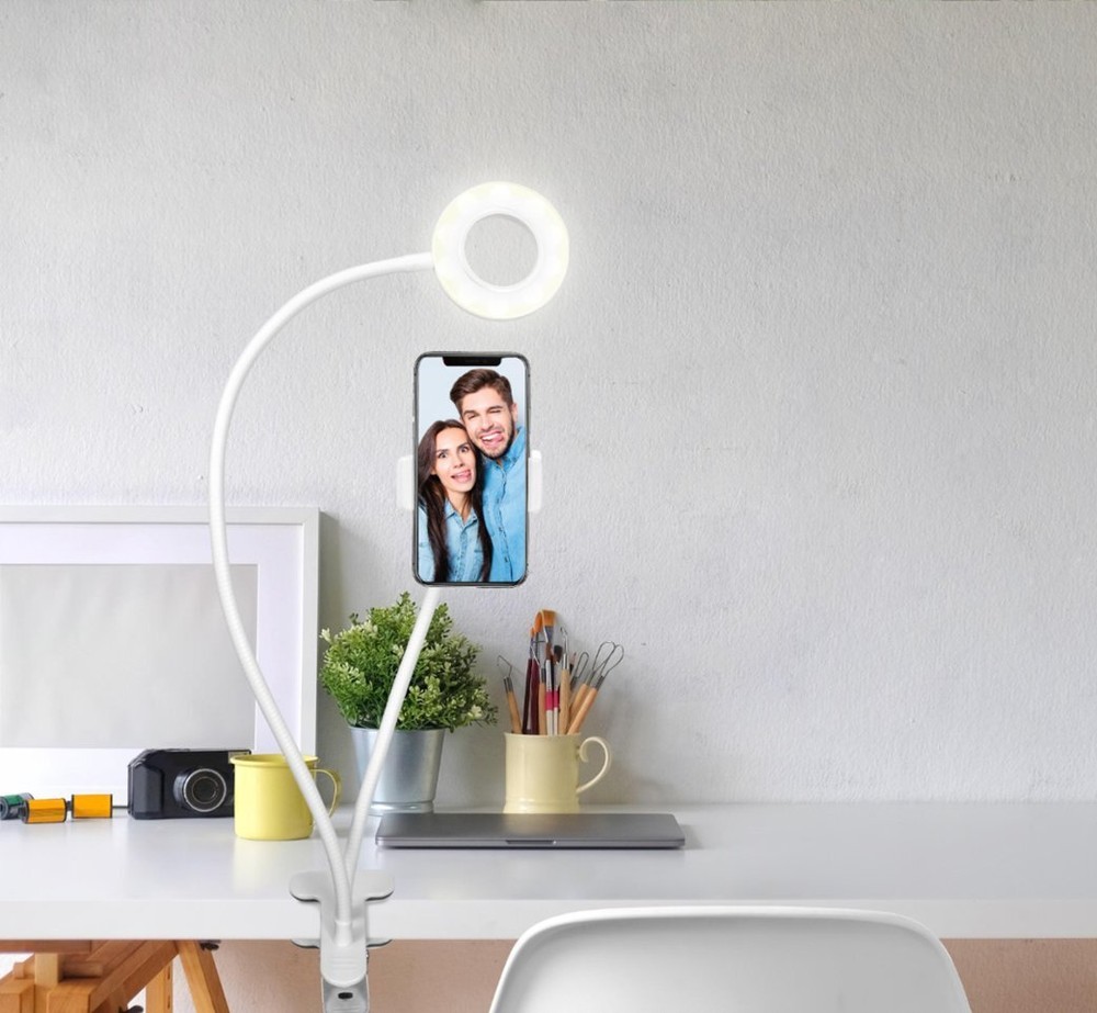 Bower - Flexible 24" LED Ring Light - White Vlogging Social Posts NEW