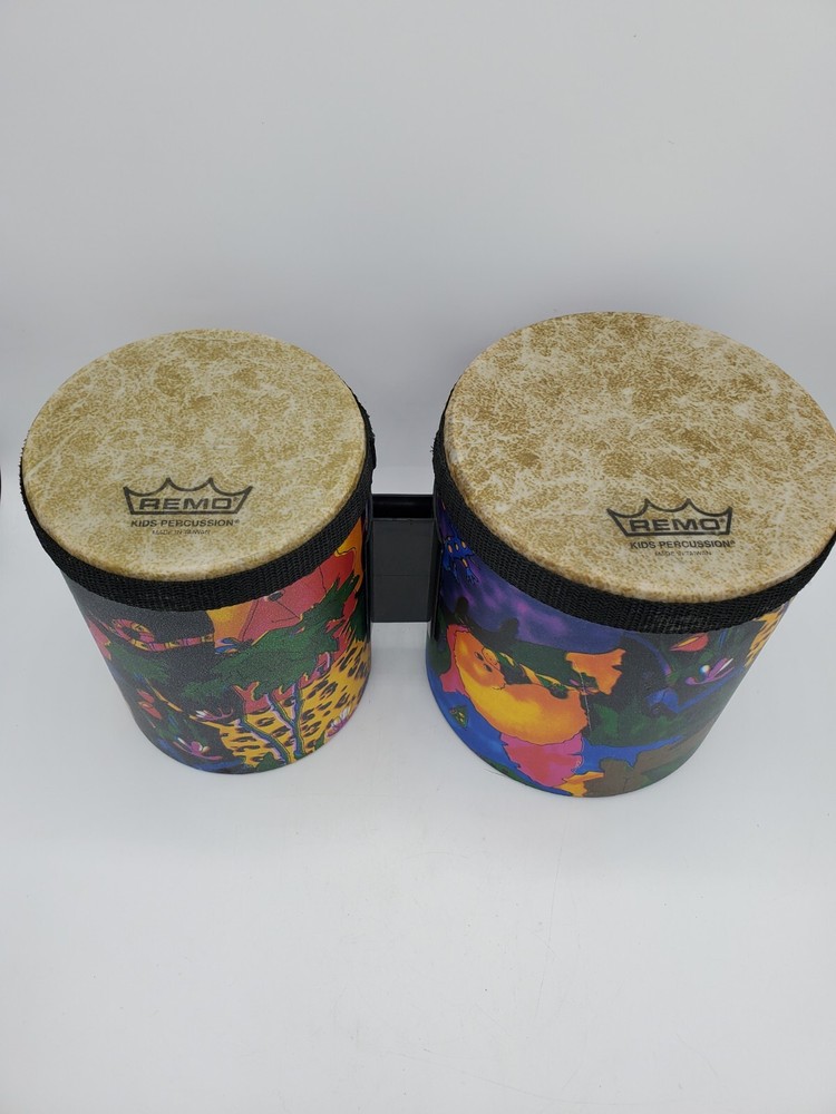 REMO Kids Percussion Bongo Double Drums Mint