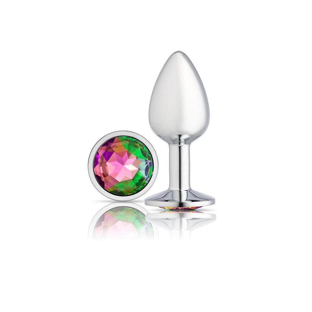 Cloud 9 Gems Silver Chromed Anal Butt Plug Medium