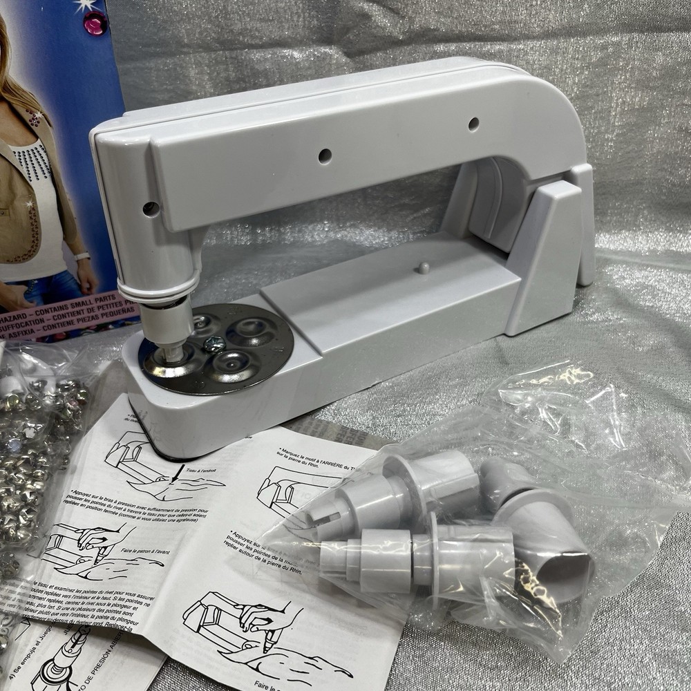 The Original Bedazzler Complete Rhinestones, Studs, Patterns Instructions
