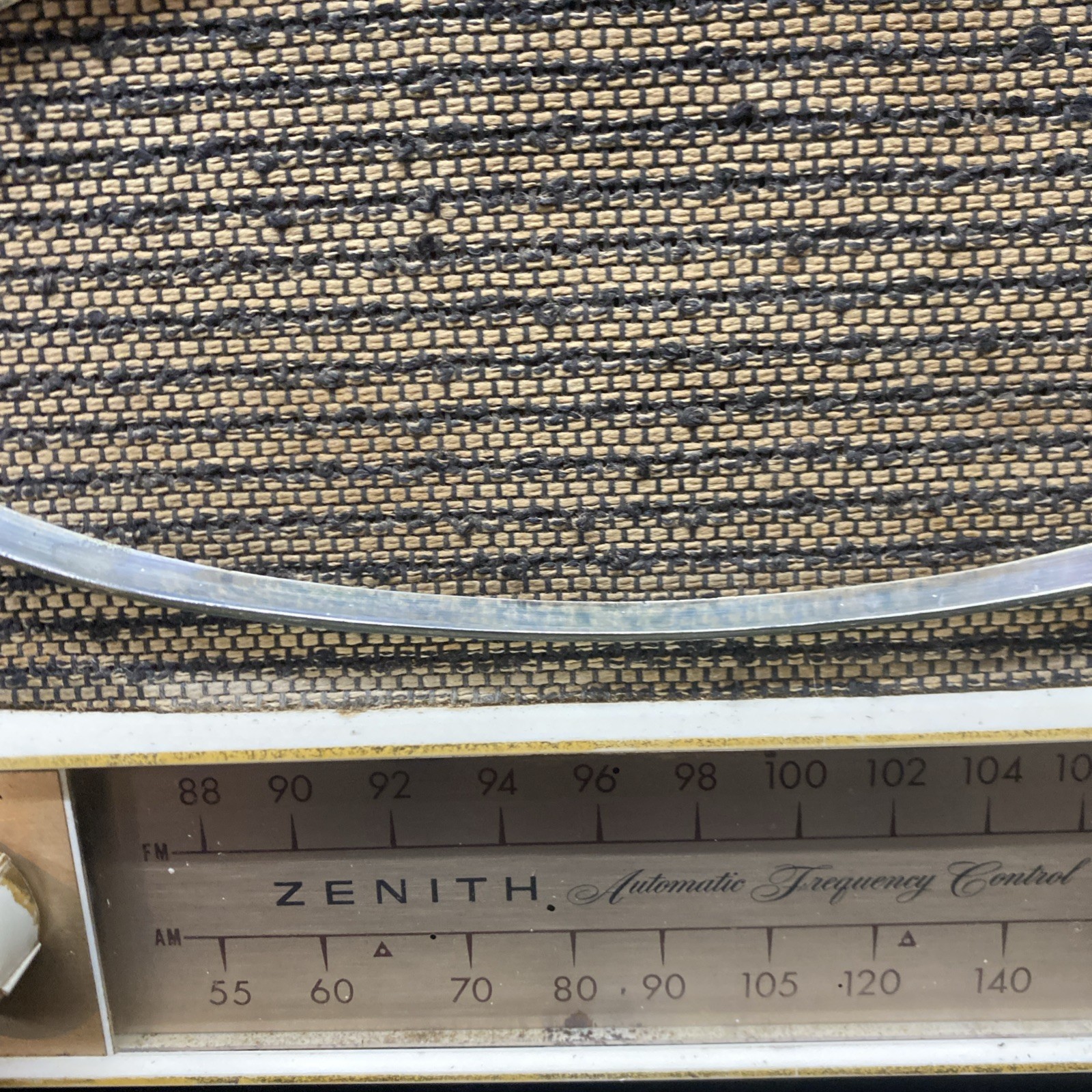 ZENITH AUTOMATIC FREQUENCY CONTROL GREEN TUBE RADIO (TESTED) Works VINTAGE 1950s
