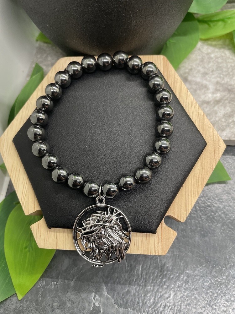 Handmade Metallic Beaded Stackable 7" Plus Stretch Bracelet New Savior A4580