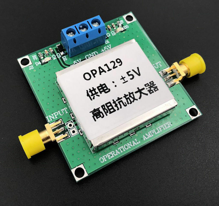 High Impedance Amplifier Module OPA129 Electrode Signal Transform I/V Conversion