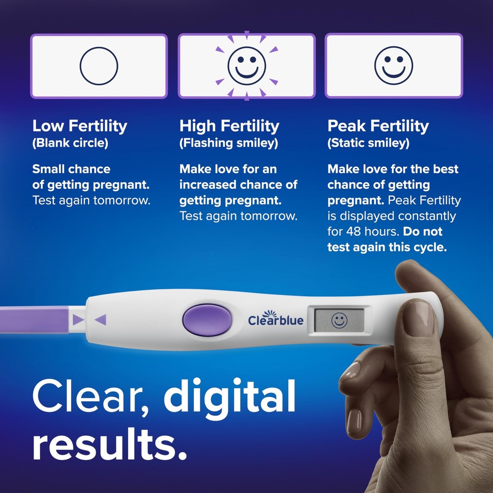 Clearblue Advanced Digital Ovulation Test Kit, 32 Count White