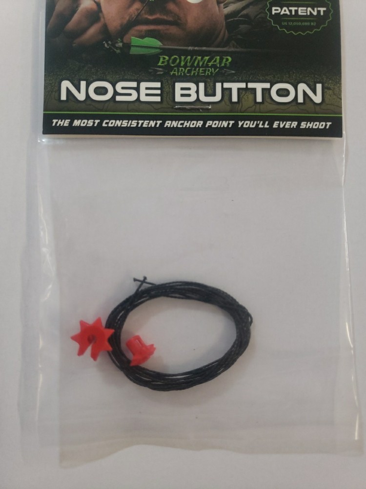 Bowmar Archery Nose Button 2 Piece Red