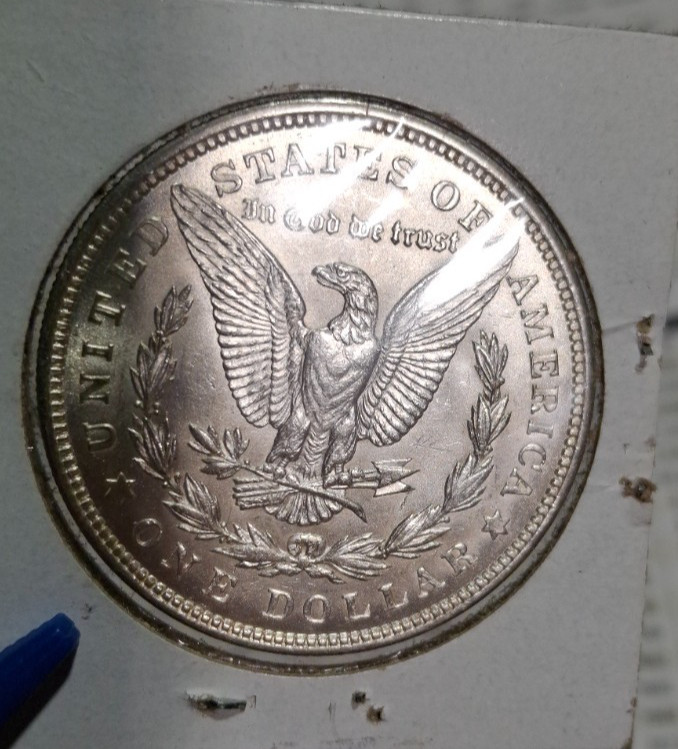 1921 Morgan Dollar, 90% Silver, Uncirculated