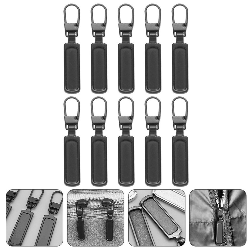 12 Pcs Replaceable Zipper Pulls Replacement Pullers Backpack Jacket