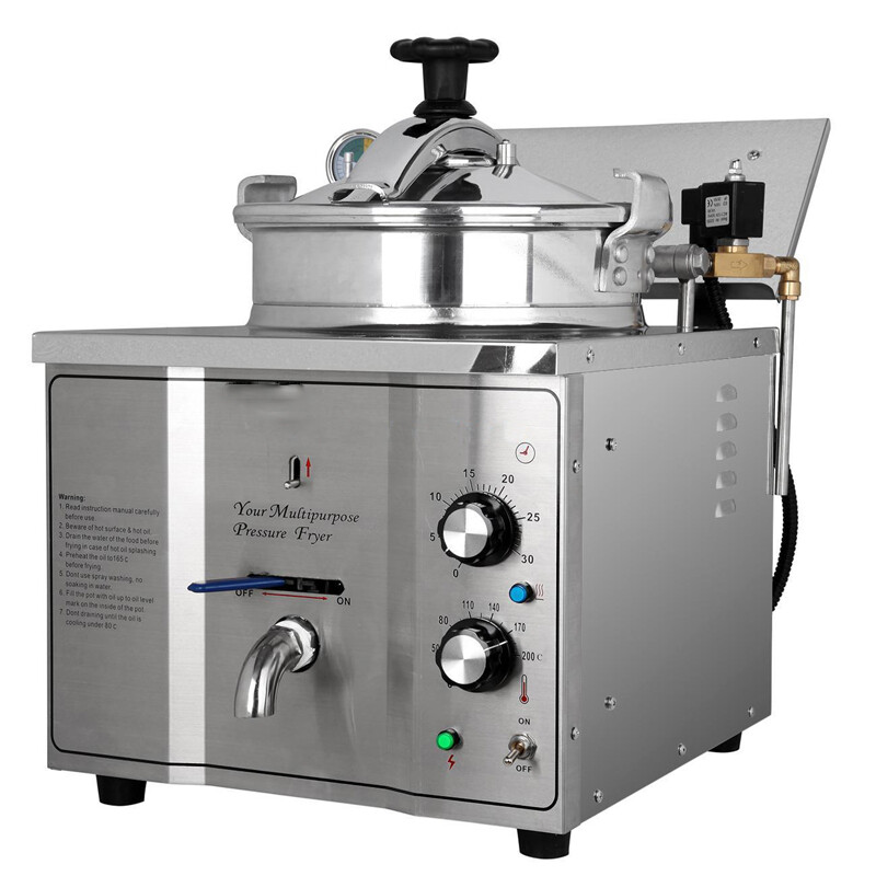 PreAsion 16L High Pressure Fried Chicken Machine 110V Chicken Pressure Fryer Cou