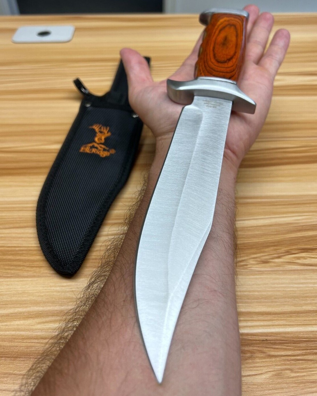 12" ELK RIDGE SURVIVOR TACTICAL HUNTING SURVIVAL KNIFE w/ SHEATH Full tang