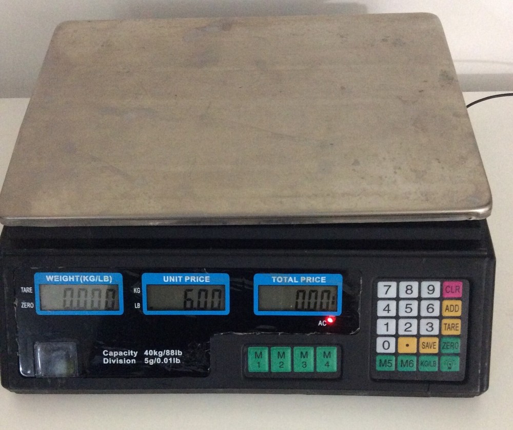 Electronic Digital Scale Maximum Weight 40 Kg