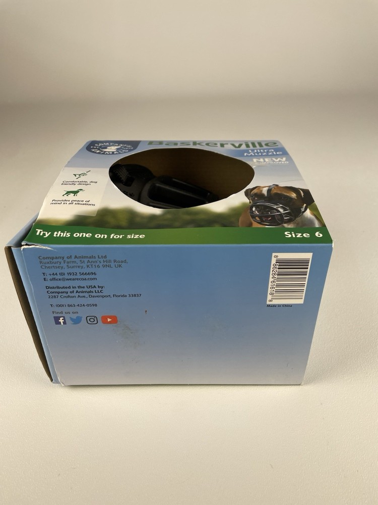 New Baskerville Ultra Basket Muzzle Size 6