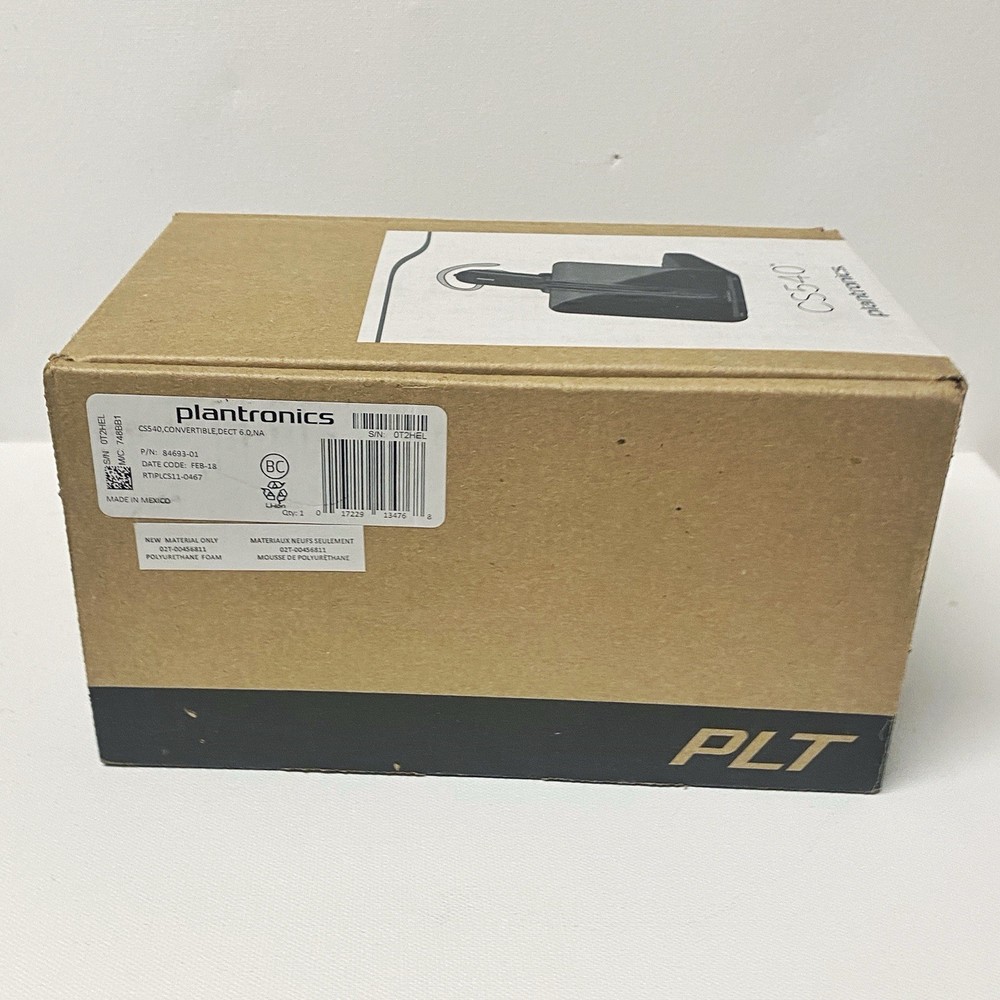 PLANTRONICS Poly CS540 Wireless Headset Black New