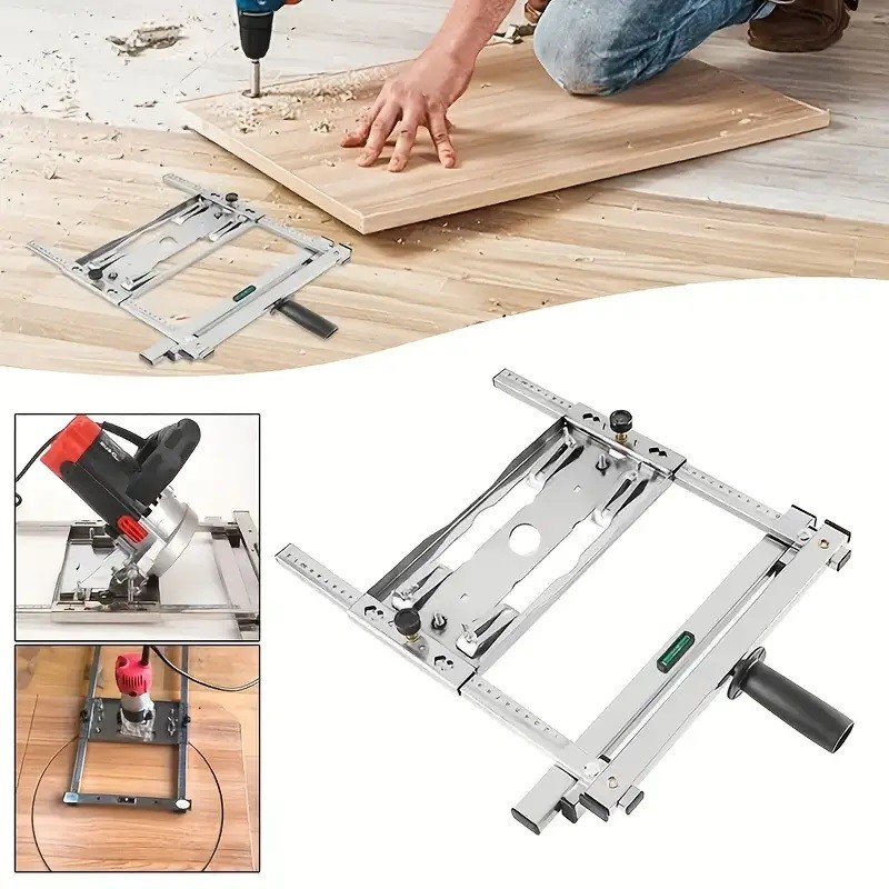 Adjustable Electric Circular Saw Machine Edge Guide Positioning Cutting Board US