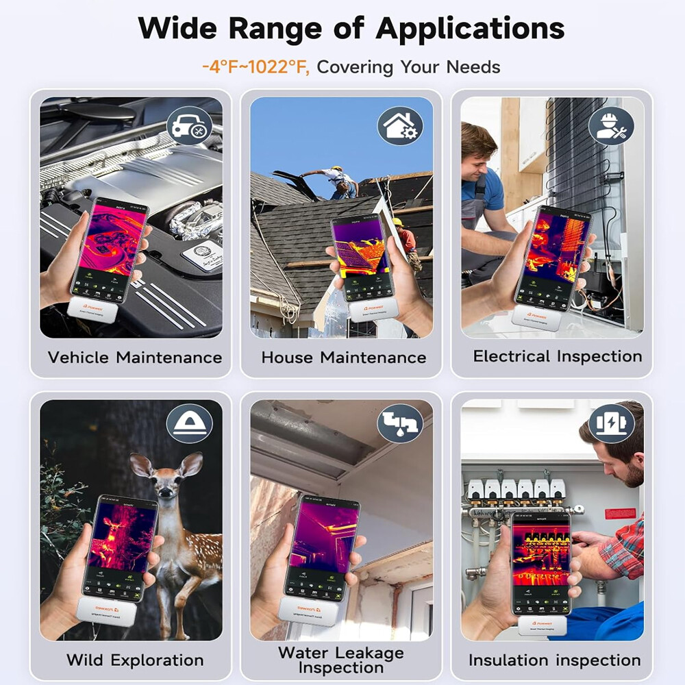 RT100 For Android 256 x 192IR High Resolution Dual-Camera Thermal Imaging Camera