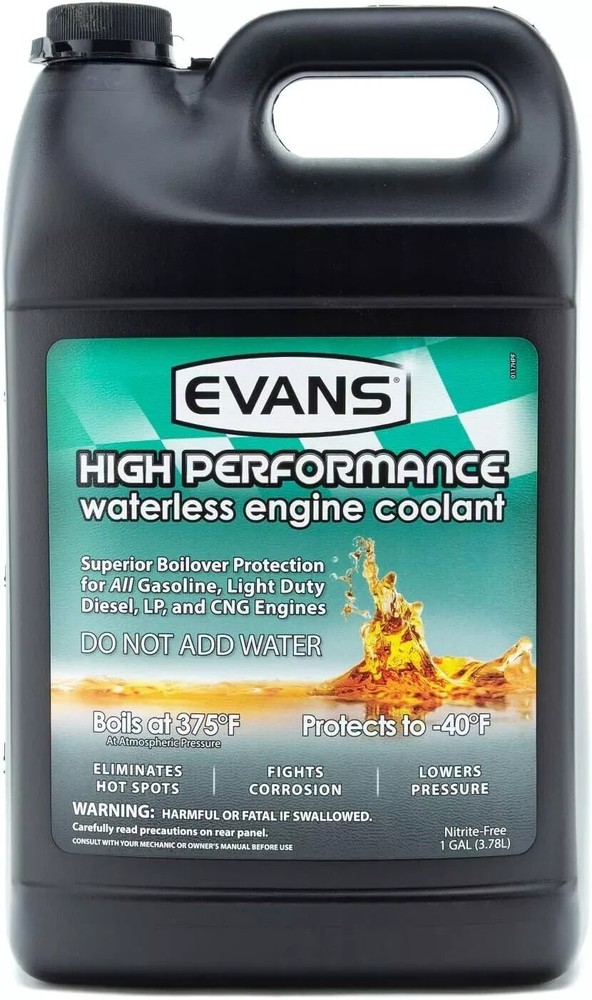 Case Pack (4) Evans Waterless Coolant High Performance Engine Antifreeze EC53001