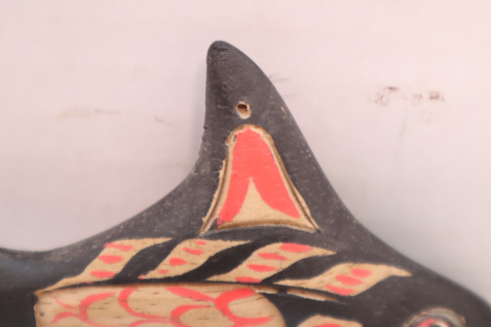 2 Northwest Coast Wood Carving Whale Salmon Fish Plaques Totem Native American