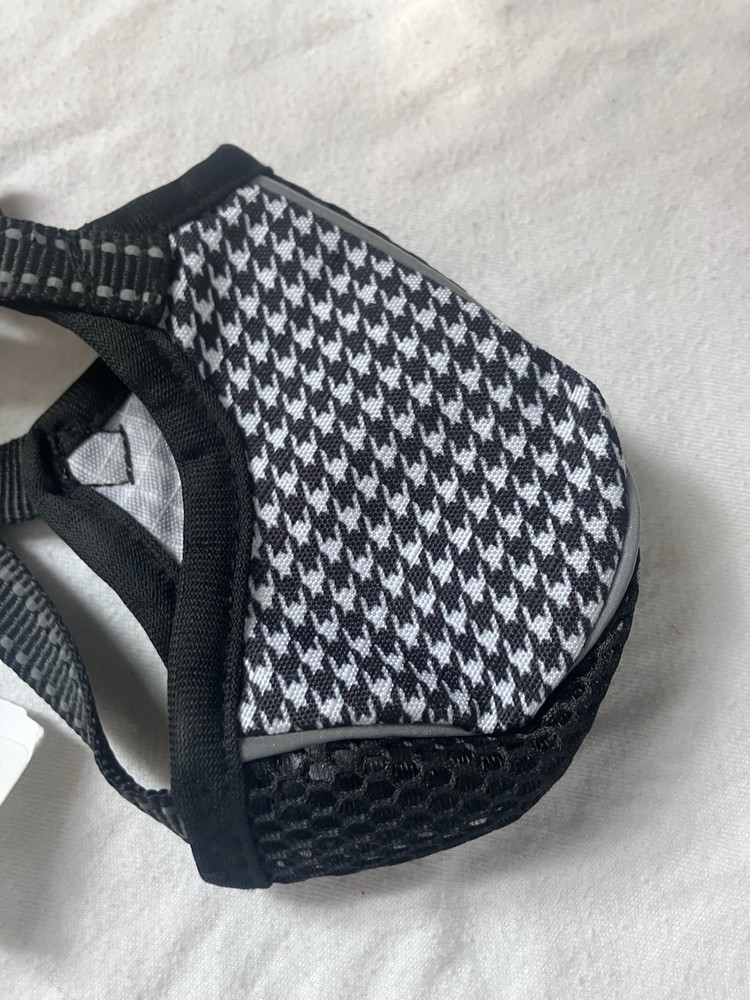 New Size Medium Black Houndstooth Dog Muzzle Basket Cover