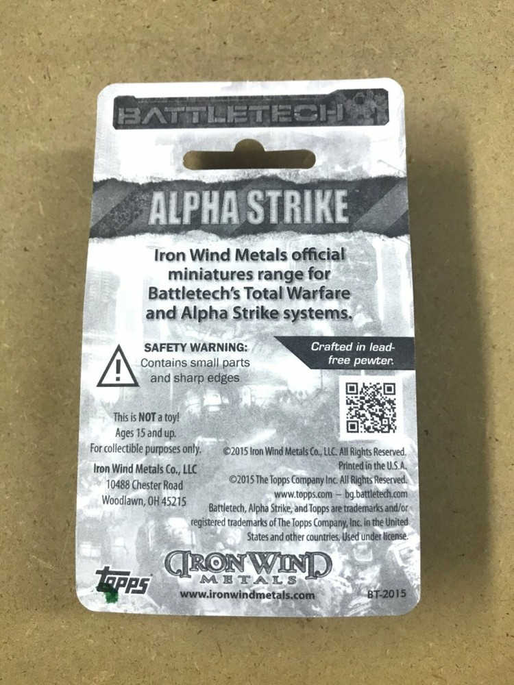 Battletech Miniatures - Griffin GRF-1A - BT-346 - Iron Wind Metals
