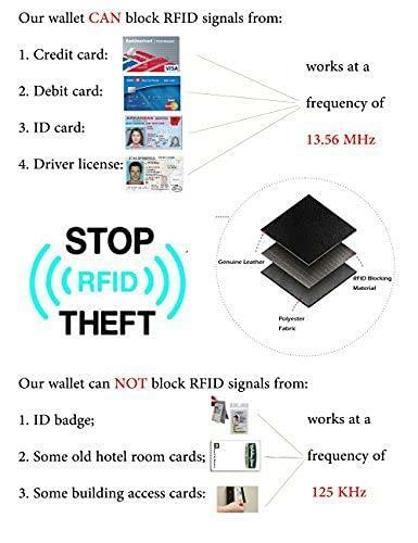 Travelambo Front Pocket Minimalist Leather Slim Wallet RFID Blocking Medium